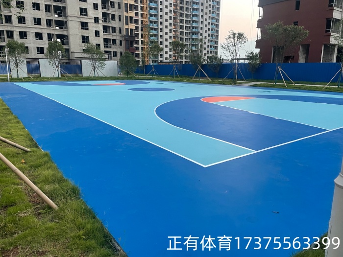 懷化麻陽縣高檔小區硅pu球場施工 懷化麻陽縣高檔小區硅pu球場施工